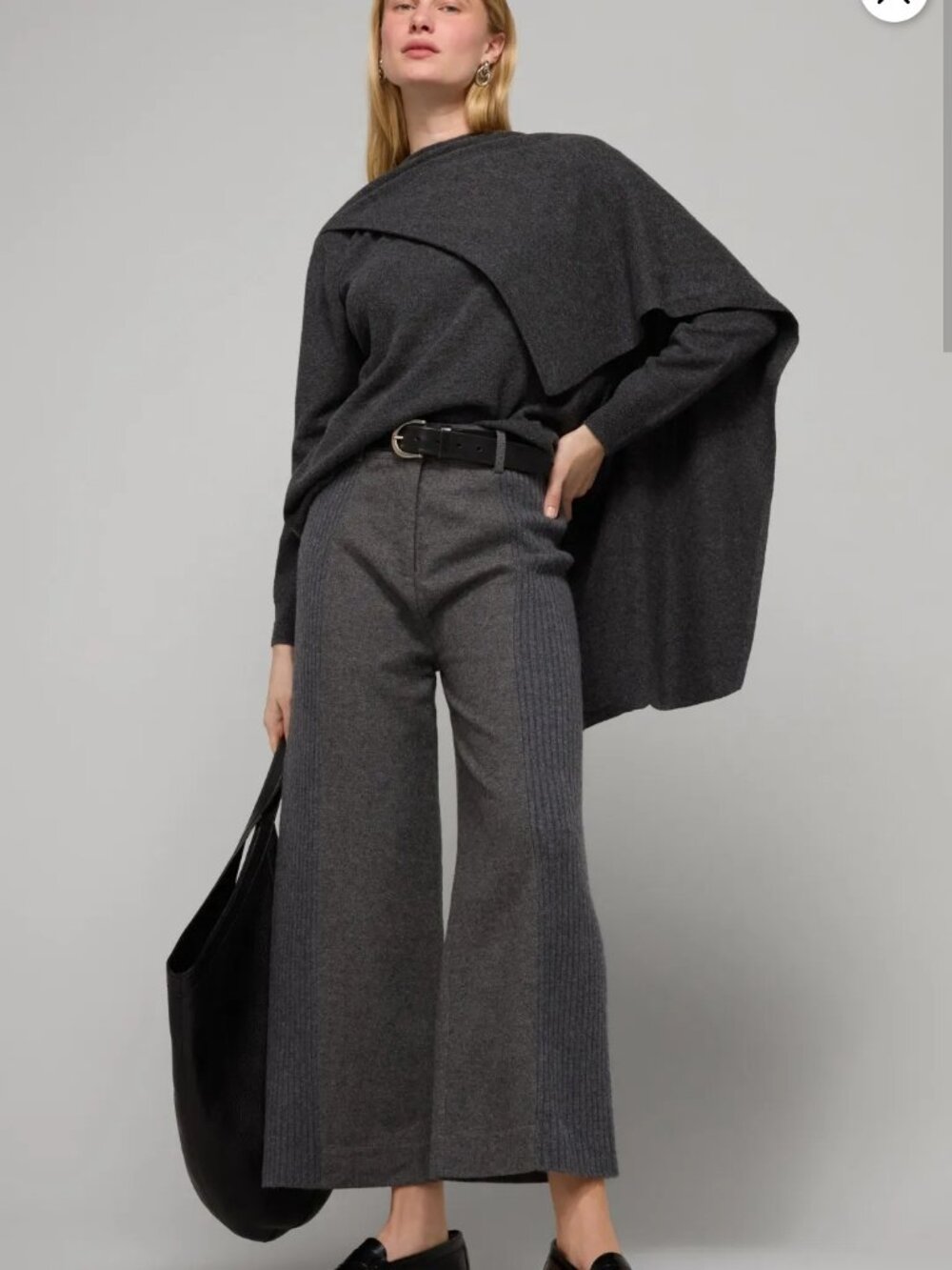 NAADAM Luxe Ribbed Hybrid Trouser Wool and Cashmere Size Medium